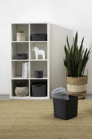 Curver Jute M 12L šedý úložný box