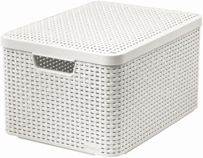 Curver Box Style L 30L s víkem krémově bílý Curver Box Style L 30L s víkem krémově bílý
