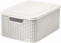Curver Box Style M 18L s víkem krémově bílý Curver Box Style M 18L s víkem krémově bílý