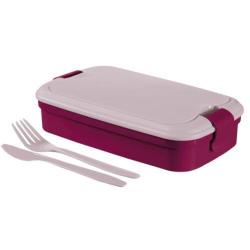 Curver Box svačinový LUNCH GO 23x14x7cm s klick uz.+ příbor PH FI