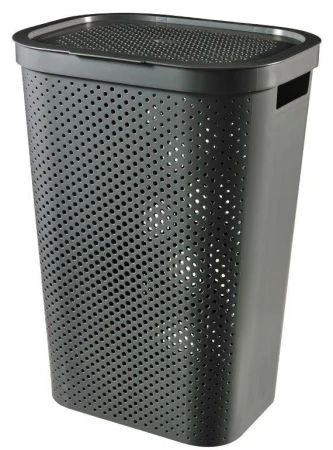 Curver Koš na prádlo Infinity Dots 60L grafitový Curver Koš na prádlo Infinity Dots 60L grafitový