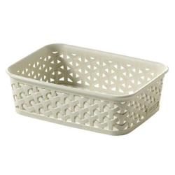 Curver Košík RATTAN 20x14x6cm "Y" STYLE, PH KRÉM Curver Košík RATTAN 20x14x6cm "Y" STYLE, PH KRÉM