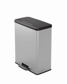Curver Odpadkový koš Deco Bin 65 l stříbrný Curver Odpadkový koš Deco Bin 65 l stříbrný