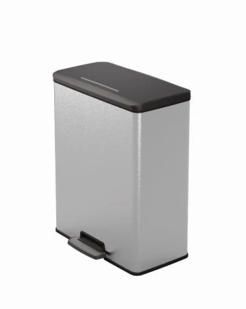Curver Odpadkový koš Deco Bin 65 l stříbrný Curver Odpadkový koš Deco Bin 65 l stříbrný