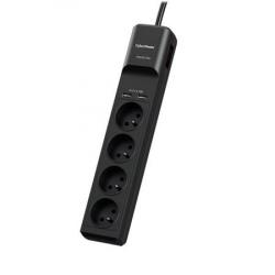 CyberPower přepěťová ochrana, 4 české zásuvky, 2x USB CyberPower přepěťová ochrana, 4 české zásuvky, 2x USB