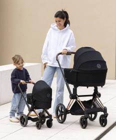 CYBEX Kočík Black čierny skladací 3v1 pre bábiku bábätko