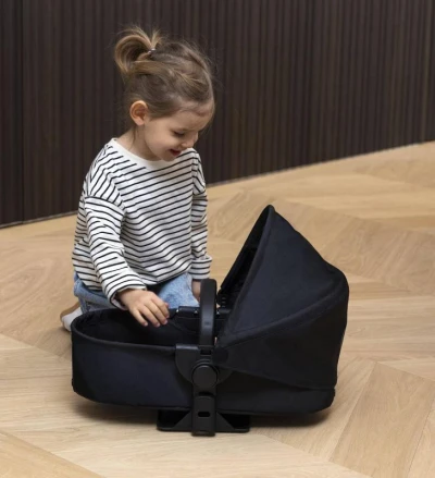 CYBEX Kočárek Black černý skládací 3v1 pro panenku miminko