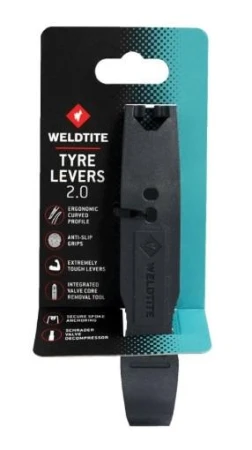 Cyclo Tools Montpáka plast Weldtite Tyre Lever 2.0 černá, sada 2 ks