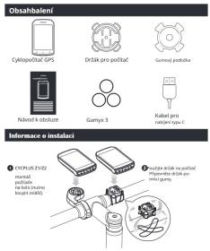 Cycplus GPS cyklocomputer M1
