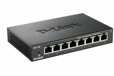 D-Link DES-108/E 8-port 10/100 Metal Housing Unmanaged Desktop Switch D-Link DES-108/E 8-port 10/100 Metal Housing Unmanaged Desktop Switch