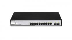 D-Link DGS-1210-10 L2/L3 Smart+ Switch, 8x GbE, 2 SFP, fanless D-Link DGS-1210-10 L2/L3 Smart+ Switch, 8x GbE, 2 SFP, fanless
