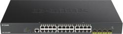 D-Link DGS-1250-28XMP Smart switch 24x Gb PoE+, 4x 1G/10G SFP+, 370W