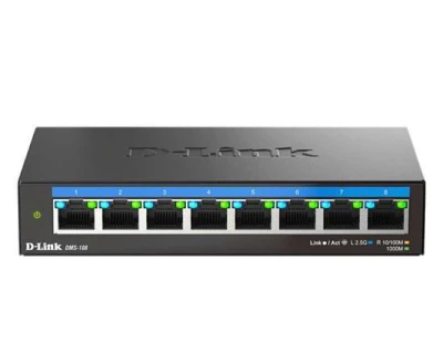 D-Link DMS-108/E 8-port Multi-Gigabit Unmanaged Switch D-Link DMS-108/E 8-port Multi-Gigabit Unmanaged Switch