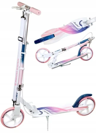 Raven Anabel 200mm navy/pink dětská koloběžka s ruční brzdou