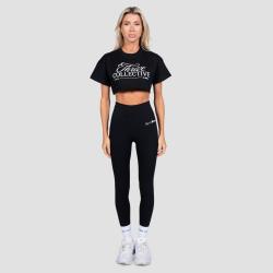GymBeam Dámské cropped tričko Thrive Black
