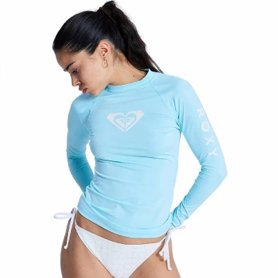 Roxy BLUE TURQUOISE dlouhý rukáv - dámské lycrové triko Roxy BLUE TURQUOISE dlouhý rukáv - dámské lycrové triko
