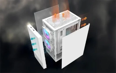 Darkflash A290 bílá počítačová skříň (VÝPRODEJ)