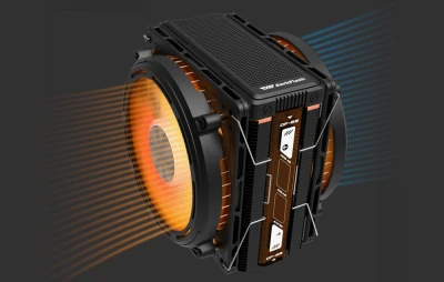 Darkflash E400 PLUS černý aktivní chladič procesoru