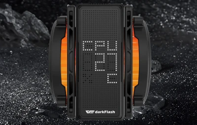 Darkflash E400 PLUS černý aktivní chladič procesoru