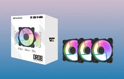 darkFlash DR08 3 v 1 černý chladicí ventilátor
