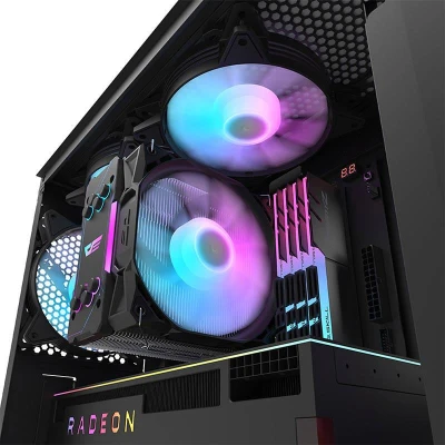 Darkflash Počítačová skříň DK352 Plus se 4 ventilátory (černá)