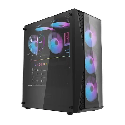 Darkflash Počítačová skříň DK352 Plus se 4 ventilátory (černá)