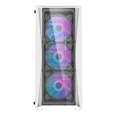 Darkflash Počítačová skříň DK352 Plus se 4 ventilátory (černobílá)
