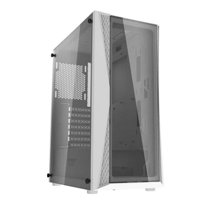 Darkflash Počítačová skříň DK352 Plus se 4 ventilátory (černobílá)