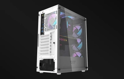 Darkflash Počítačová skříň DK352 Plus se 4 ventilátory (černobílá)