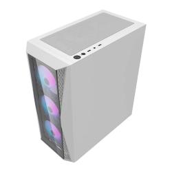 Darkflash Počítačová skříň DK352 Plus se 4 ventilátory (černobílá)