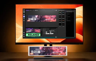 Darkflash V92 bílý 9,2" IPS přídavný monitor
