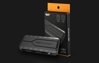 Darkflash RC2 RGB PWM černá ovládací skříňka ventilátoru pro počítač