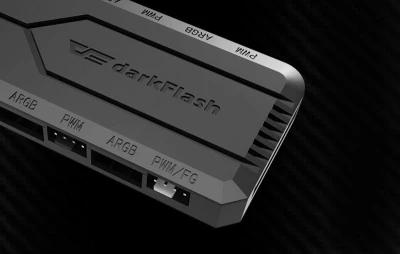Darkflash RC2 RGB PWM černá ovládací skříňka ventilátoru pro počítač