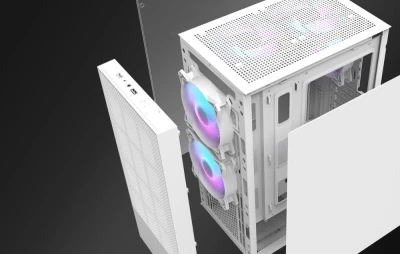 Darkflash Počítačová skříň A290 + 3 ventilátory (bílá)
