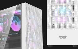 Darkflash Počítačová skříň A290 + 3 ventilátory (bílá)