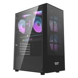 Darkflash Počítačová skříň A290 + 3 ventilátory (černá)