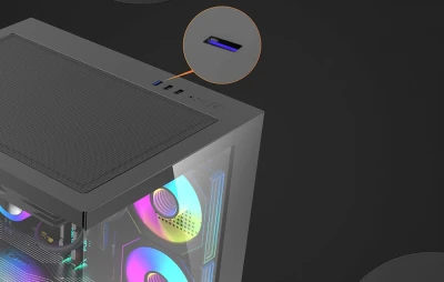 DarkFlash B275 černá počítačová skříň