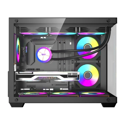 Darkflash B275 PRO černá počítačová skříň se 6 ventilátory