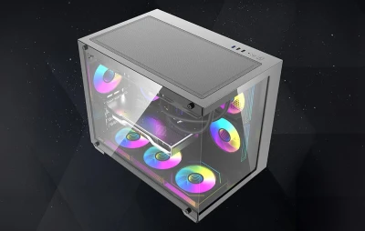 Darkflash B275 PRO černá počítačová skříň se 6 ventilátory