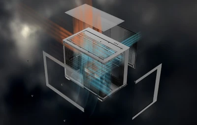 Darkflash B275 PRO černá počítačová skříň se 6 ventilátory
