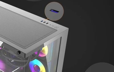 Darkflash B275 PRO černá počítačová skříň se 6 ventilátory