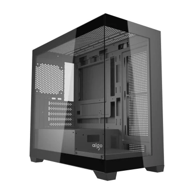Darkflash C218M černá počítačová skříň s 6 ventilátory ARGB