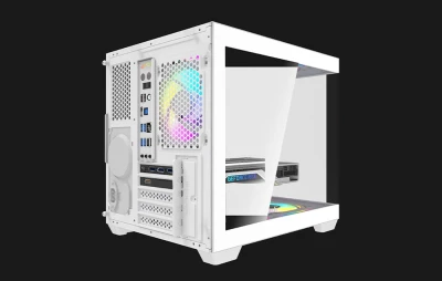 Darkflash Počítačová skříň C275P bez ventilátorů (bílá)