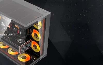 DarkFlash C280 černá počítačová skříň se 7 ventilátory