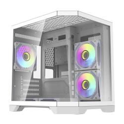 Darkflash Počítačová skříň Darflash FT350 + 5 ventilátorů aRGB (bílá) Darkflash Počítačová skříň Darflash FT350 + 5 ventilátorů aRGB (bílá)