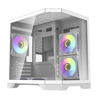 Darkflash Počítačová skříň Darflash FT350 + 5 ventilátorů aRGB (bílá) Darkflash Počítačová skříň Darflash FT350 + 5 ventilátorů aRGB (bílá)