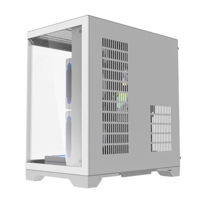 Darkflash Počítačová skříň Darflash FT350 + 5 ventilátorů aRGB (bílá)