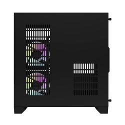 Darkflash Počítačová skříň Darflash FT350 + 5 ventilátorů aRGB (černá)