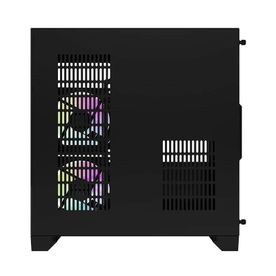 Darkflash Počítačová skříň Darflash FT350 + 5 ventilátorů aRGB (černá)