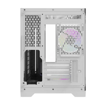 Darkflash Počítačová skříň Darflash FT418 + 6 ventilátorů aRGB (bílá)